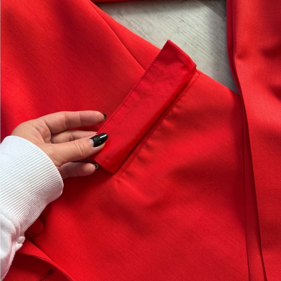 Vibrant Red Blazer and Pants Set,no offers on this particular set - Picture 3 of 5